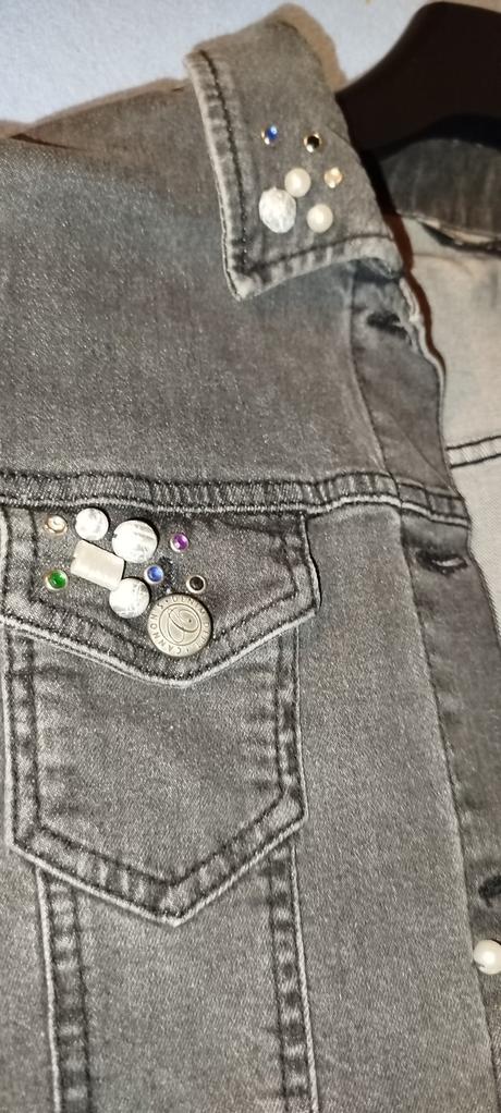 Dámska riflova bunda, l