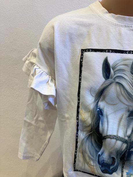 Dievčenské tričko s koníkom (116-122), 116