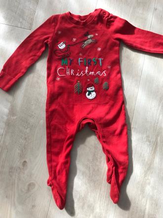 Pyžamko vianočné, f&f,74