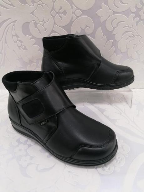 Dámske kožené topánky na suchý zips 19070503 z, 36