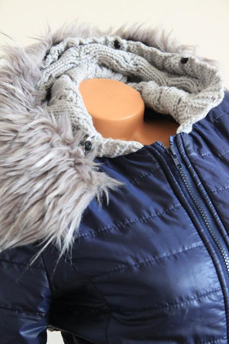 Tmavo modrá jarná bunda, xs, xs