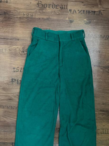 Netradičné froté nohavice leger, 34