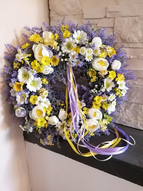 Levanduľovy extra hustý veniec 38cm, 