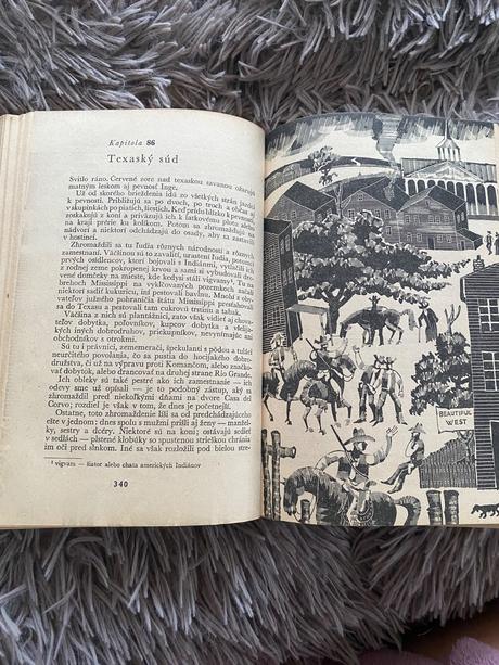 Stará retro kniha stopy jazdec bez hlavy 1966,