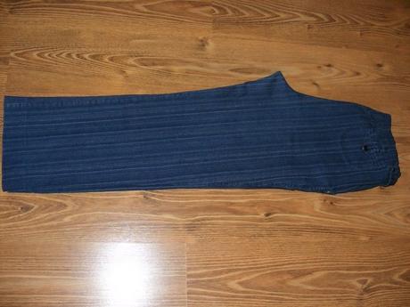 Tehotenské rifle modré elastické, xxxl