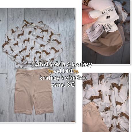 Košeľa & legíny nové, h&m,140