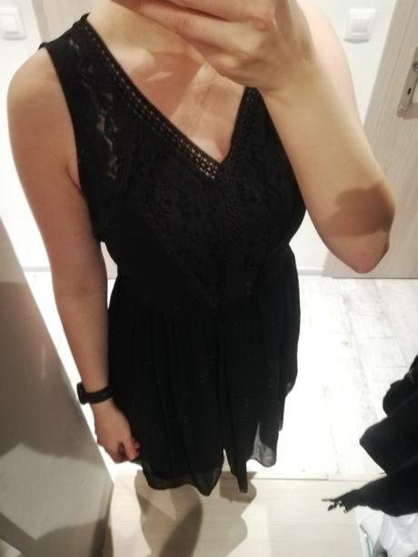 Čierne dámske šaty s čipkou vero moda, vero moda,m