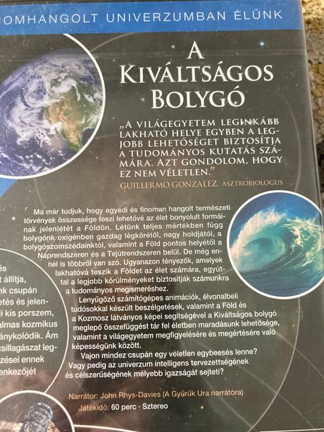 A kiváltságos bolygó dvd, 