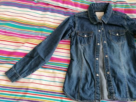 Riflová košeľa, c&a,134