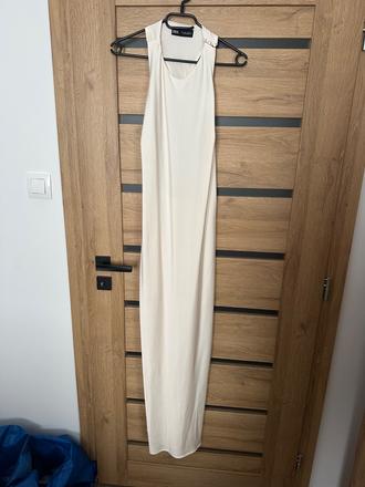 Zara dlhé šaty s výstrihom vzadu, zara,l