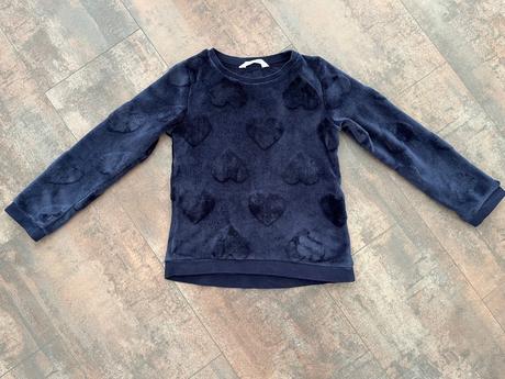 Mikina so srdieckami, h&m,128