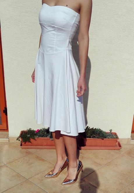 Biele šaty, orsay,s