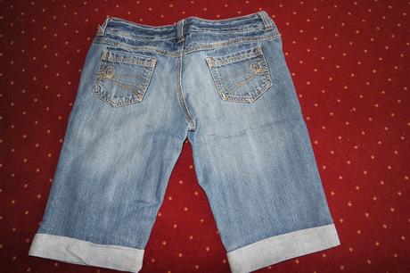 Riflové krátke nohavice, tesco,38