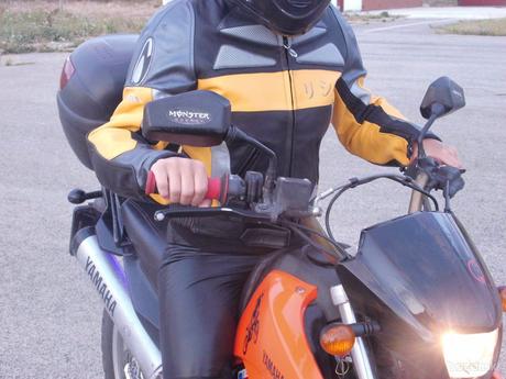 Moto kožená bunda, s