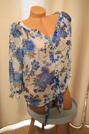 Ľahká blúzka s kvetmi, l, l