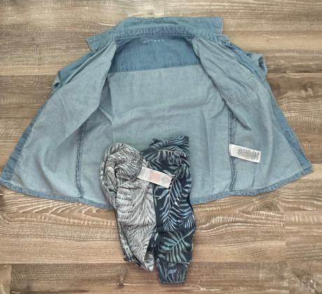 Chlapčenska riflova košela+tričko, 86–98