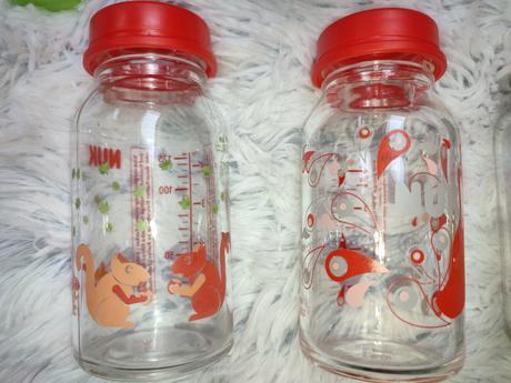 Fľašky sklenené pre dieťa, 