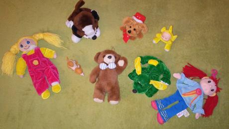 Látkové a plyšové hračky.,
