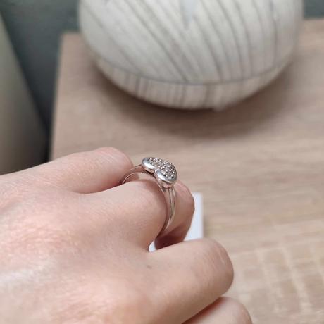 Strieborný prsteň - srdiečko,