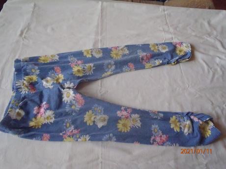 Legíny s margarétkami, detex,122