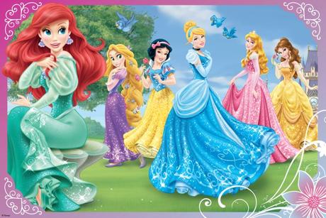 Giant puzzle disney princess, 24 ks,