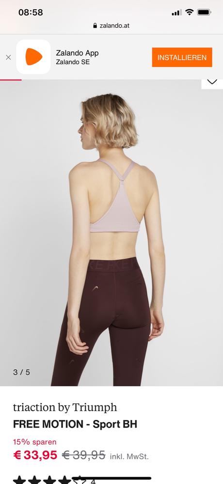 Sportova podprsenka triumph, pc 40 eur, s