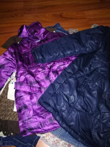 Balík oblečenia dievča veľ. 122 jeseň/zima 14 ks, 122–134