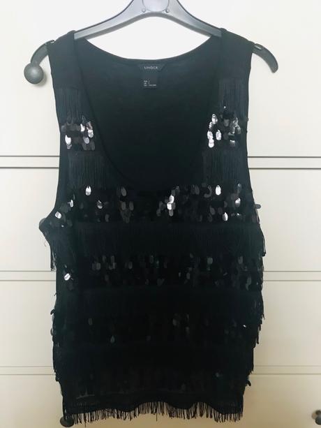 Čierny top lindex, lindex,l