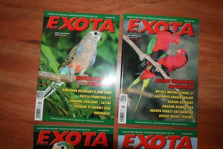 Chovatelská časopis exota , papagaje,