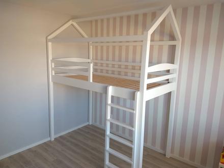 Detská domčeková posteľ, šírka (cm): 100,dĺžka (cm): 200