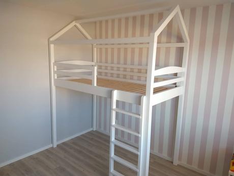 Detská domčeková posteľ, šírka (cm): 100,dĺžka (cm): 200