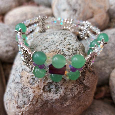 Náramok z minerálov pre znamenia blíženci, panny, 