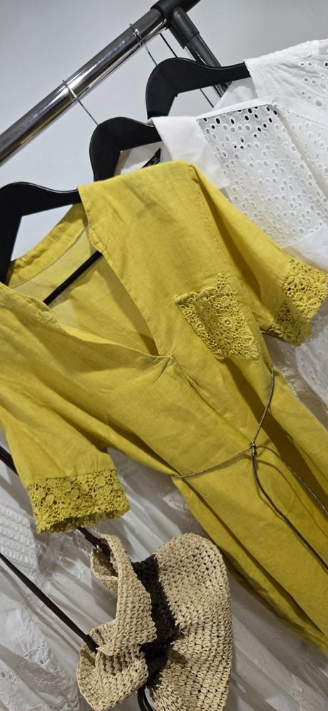 Ľanové šaty italy, m