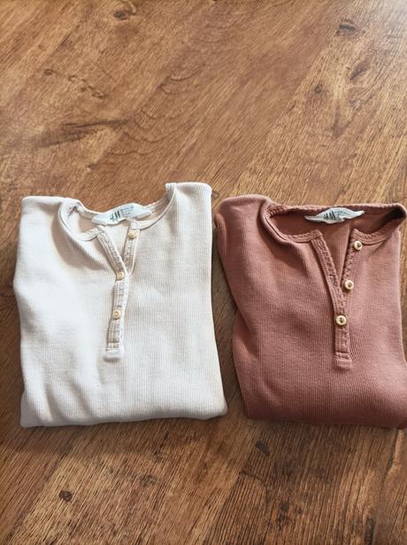 Rebrovane tričká, h&m,128