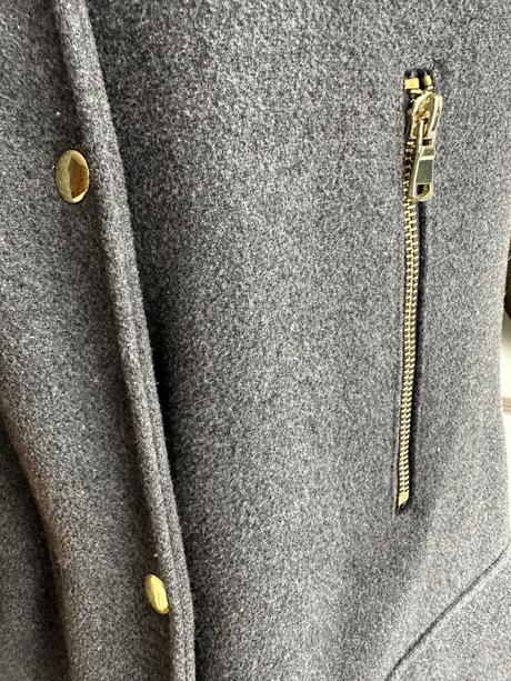 Štýlový vlnený kabát, f&f,s