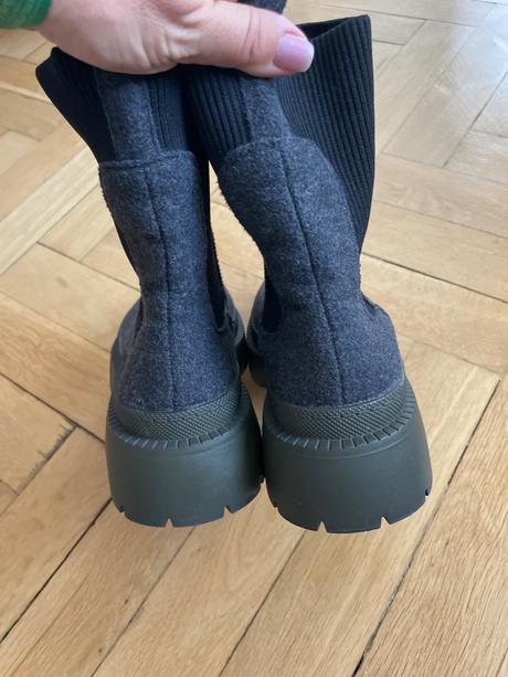 Damske topanky jar/jesen, vel. 37, siva zelen, 37