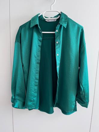 Saténová košeľa zara, zara,s