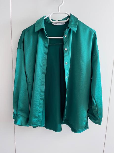Saténová košeľa zara, zara,s