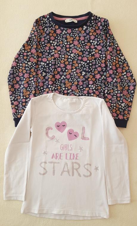 Mikina a tričko s dl.rukávom, c&a,134