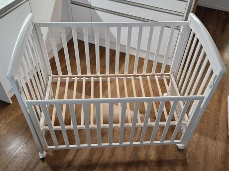 Detská postieľka scarlett laura (buk-biela) f, šírka (cm): 70,dĺžka (cm): 130