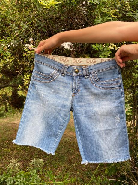 Modré kraťasy dolce&gabbana, s