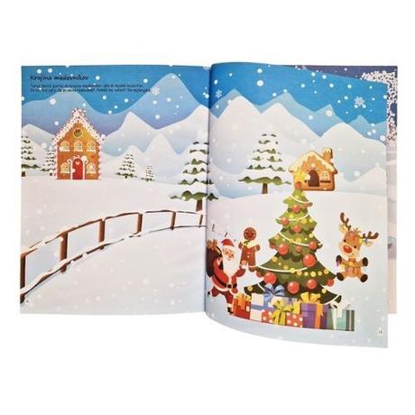 Vianočná knižka s nálepkami,