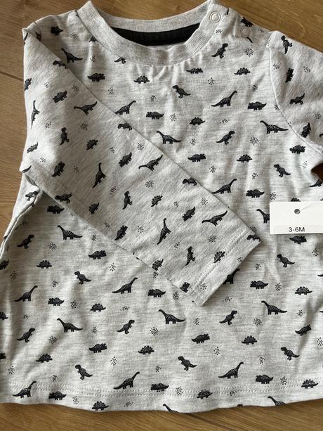 Nové - tričko dino, f&f,68