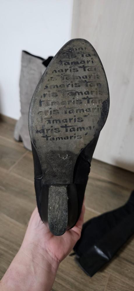 Kožené čižmy, tamaris,38