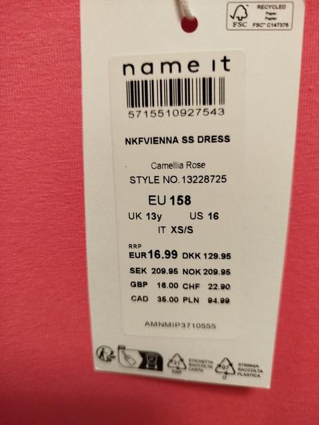 Šaty nové, name it,158