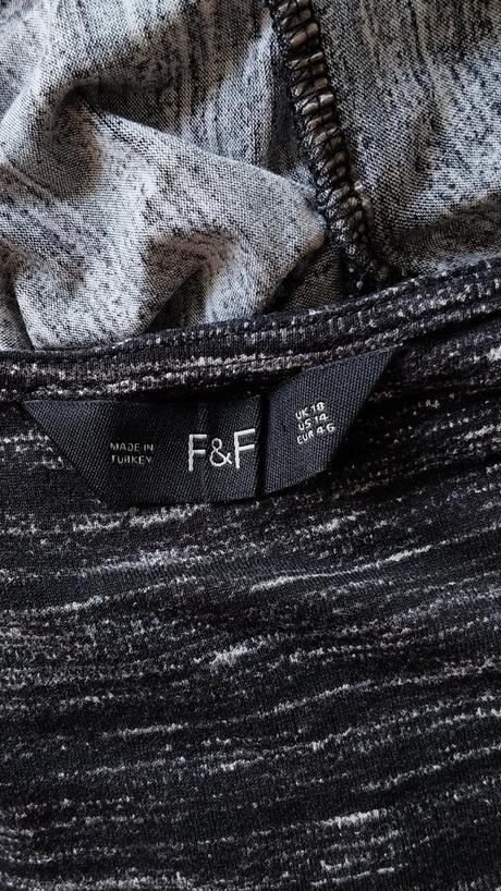 Šaty čierne f&f pásikavé, f&f,xl