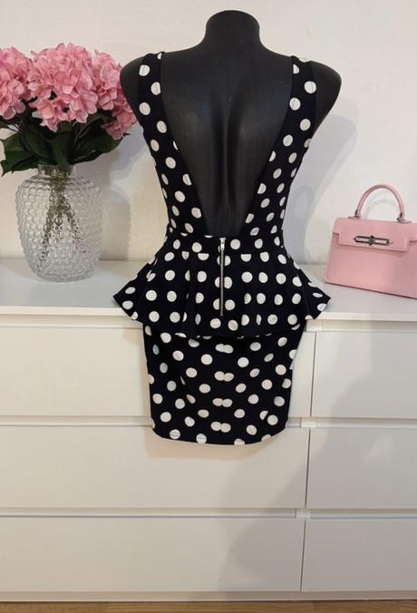 Elegantné bodkované šaty topshop, topshop,38