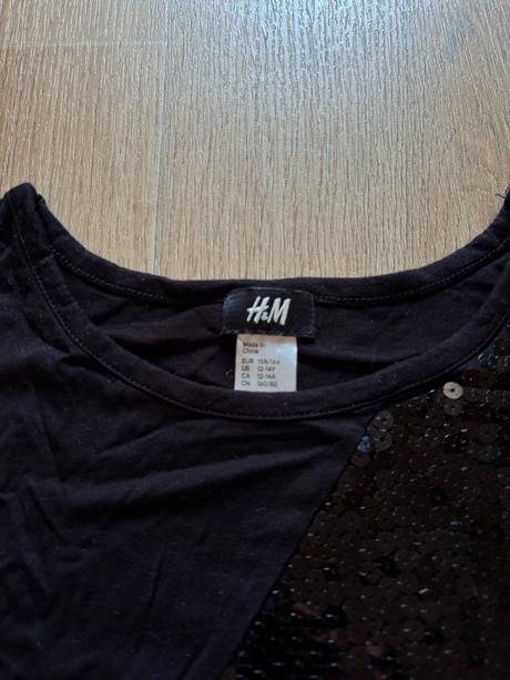 Čierne šaty, h&m,158
