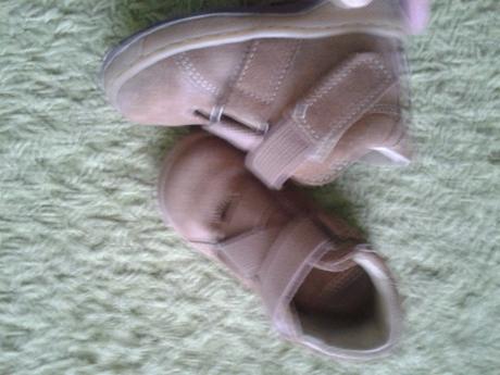 Celokožené topánky pegres na suchý zips, 22