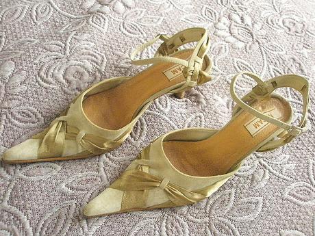 Celokožené sandále so stuhou veľ. 39.5, 40